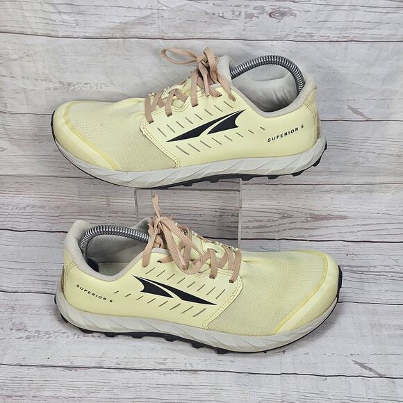 Altra Shoes - Altra Superior 5 Shoes Womens Size 9 Yellow Trail Running Zero Drop Lightweight